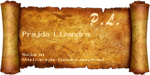 Prajda Lizandra névjegykártya